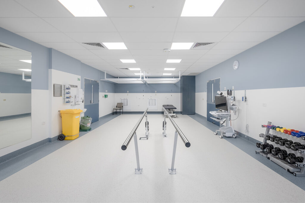 Interior fitout photo of Moranbah modular hospital, photographed by edt. photography